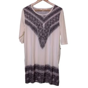 5th & Love Midi Dress Medium Black and White